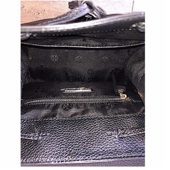 Tory Burch Thea Mini Backpack Black New Leather - Picture 10 of 11